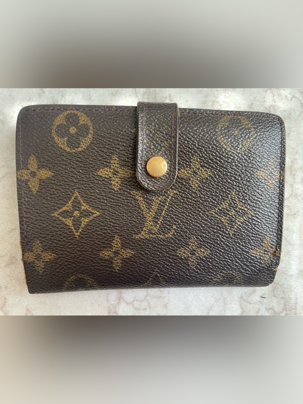 Louis Vuitton Monogram Canvas Brown and Gold Card Holder Organizer